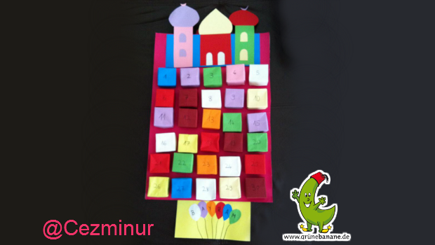Ramadankalender bunt Moschee