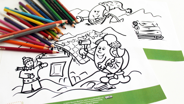 mit muslimehelfen und grünebanane kannst du Menschen im Winter helfen, damit sie nicht frieren. Unsere Ausmalbilder für Kinder zeigen Dir wie es geht.