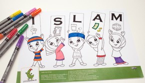 Die 5 Säulen des Islams als Ausmalbild für muslimische Kinder