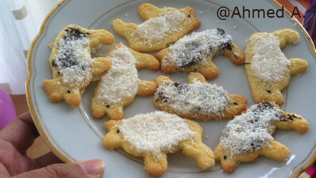 Schäfchen Ausstecherle mit Kokos