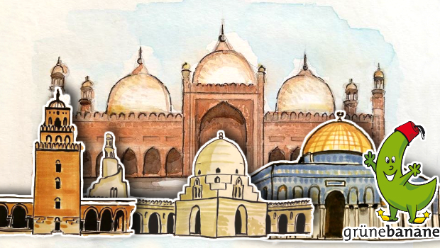 Moscheen illustriert von Tangenda Design